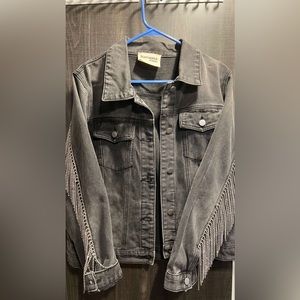 Rhinestone jean jacket
